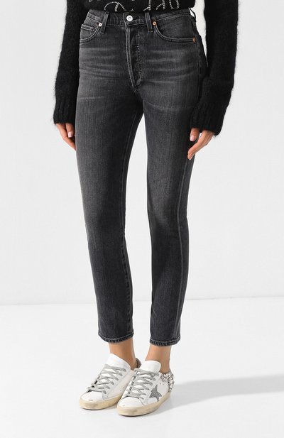 Джинсы прямого кроя с потертостями CITIZENS OF HUMANITY, арт. 1728-1056, фото 3