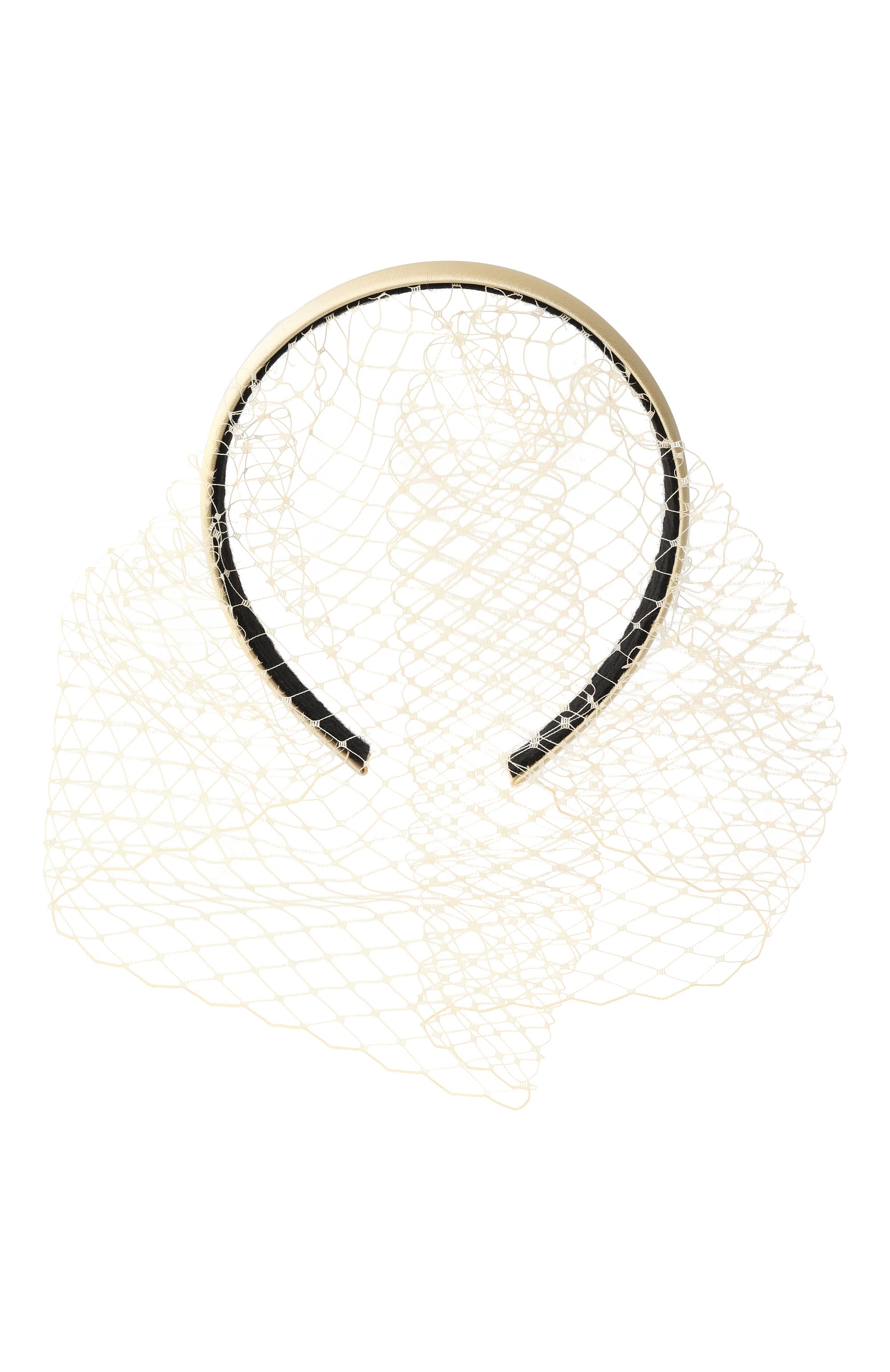 Ободок для волос PANFIL бежевого цвета по цене 9000 руб., арт. 11S-VL, фото 1 Ободок для волос PANFIL, арт. 11S-VL, фото 1