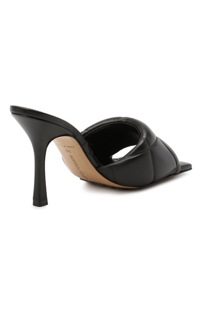 Кожаные мюли bv rubber lido BOTTEGA VENETA черного цвета по цене 66550 руб., арт. 639943/VBP30, фото 4 Кожаные мюли bv rubber lido BOTTEGA VENETA, арт. 639943/VBP30, фото 4