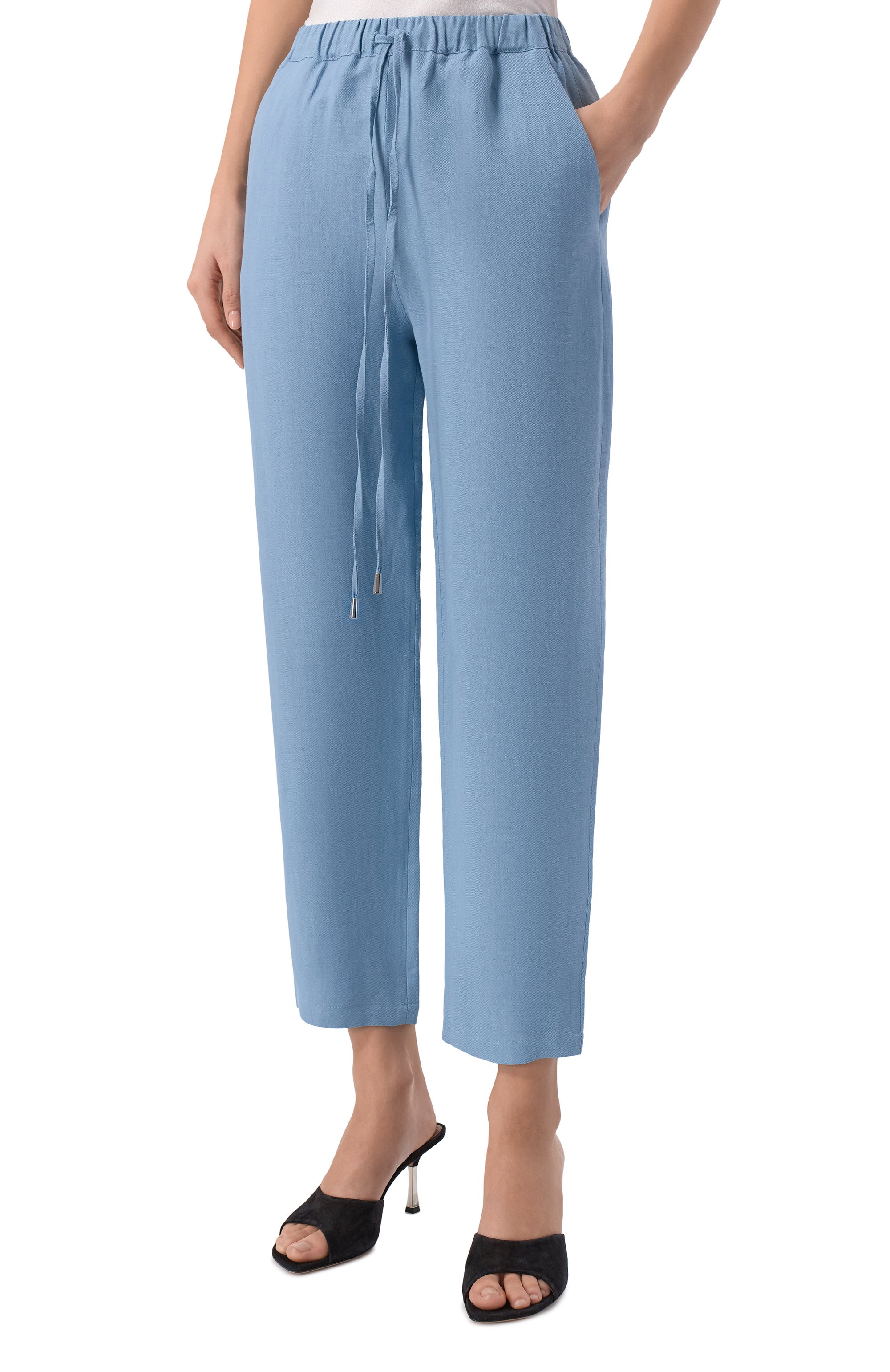 Брюки из вискозы и льна ANTONELLI FIRENZE, арт. Q8713/935, фото 3