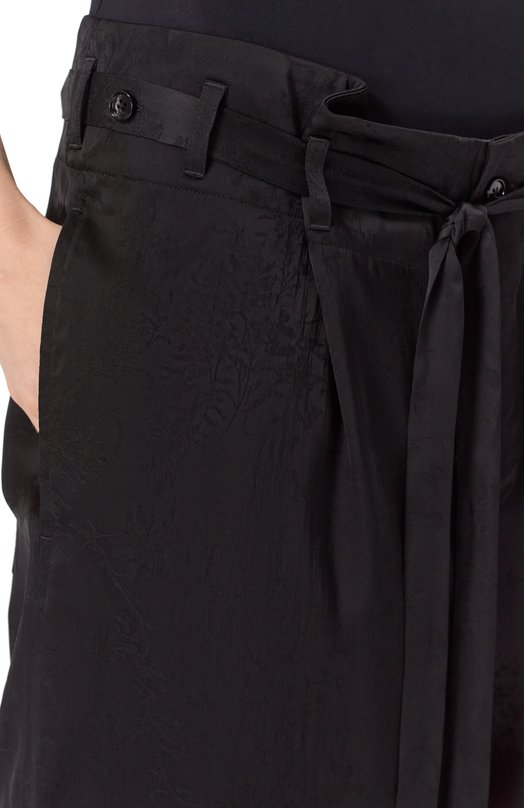 Шорты из вискозы и шелка Ann Demeulemeester B0012821/FA611 Чёрный  B0012821/FA611 Фото 5