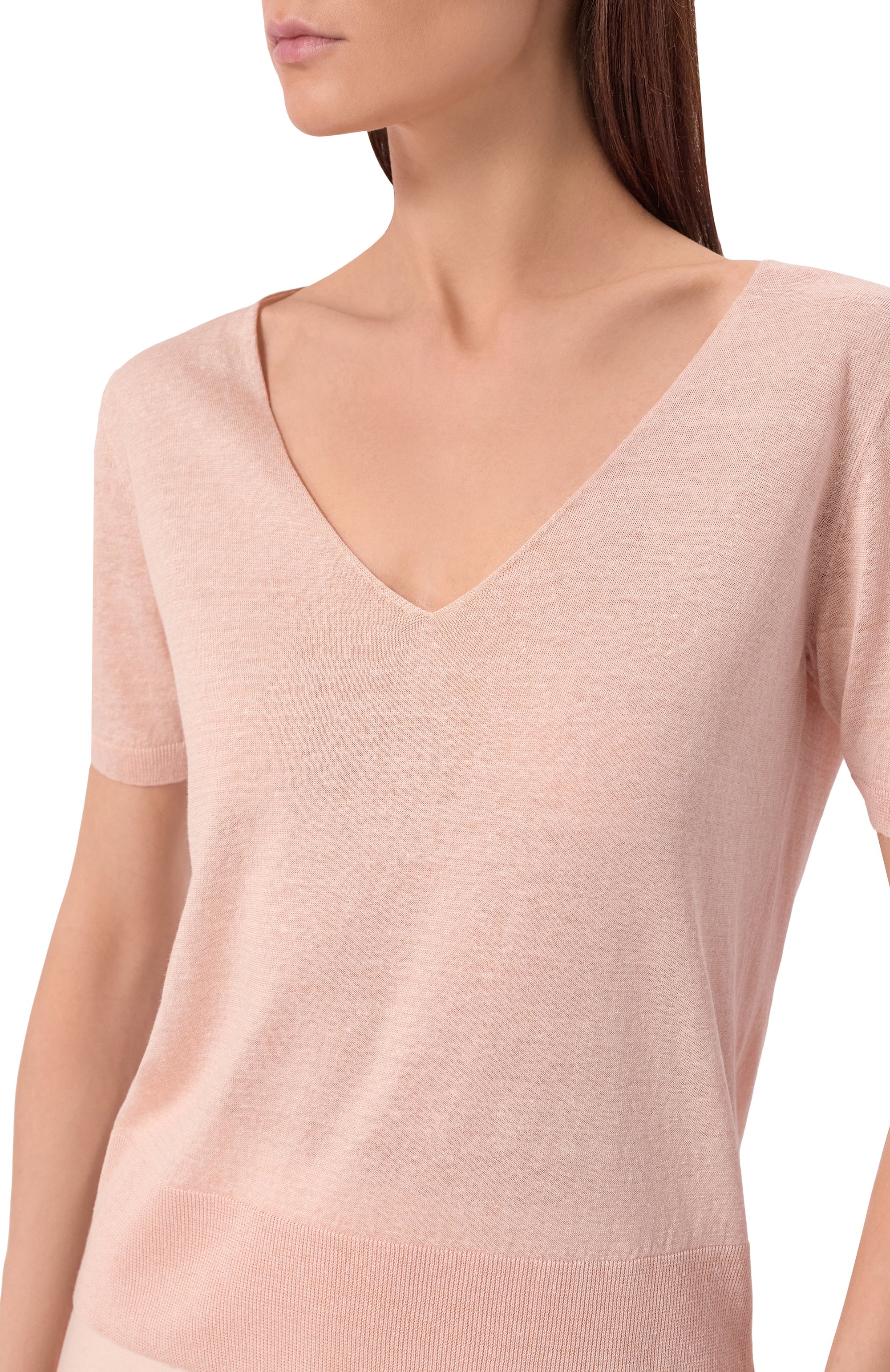 Пуловер изо льна и шелка AGNONA, арт. K011025E/0L180PE, фото 5