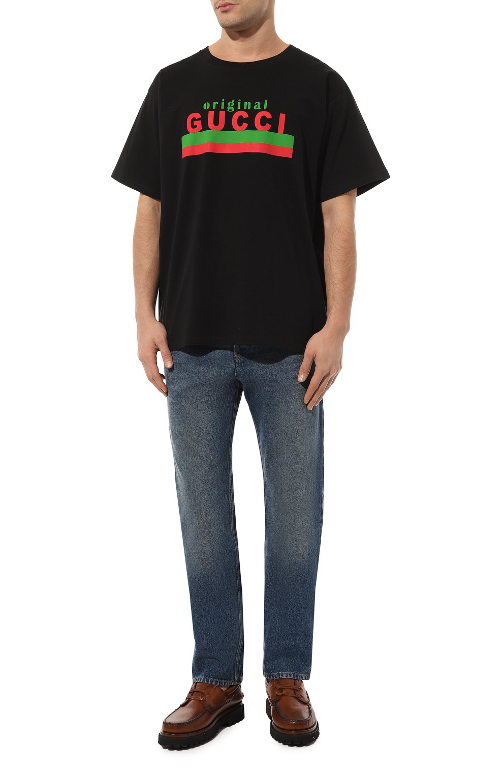 Хлопковая футболка GUCCI, арт. 616036 XJCOQ, фото 2