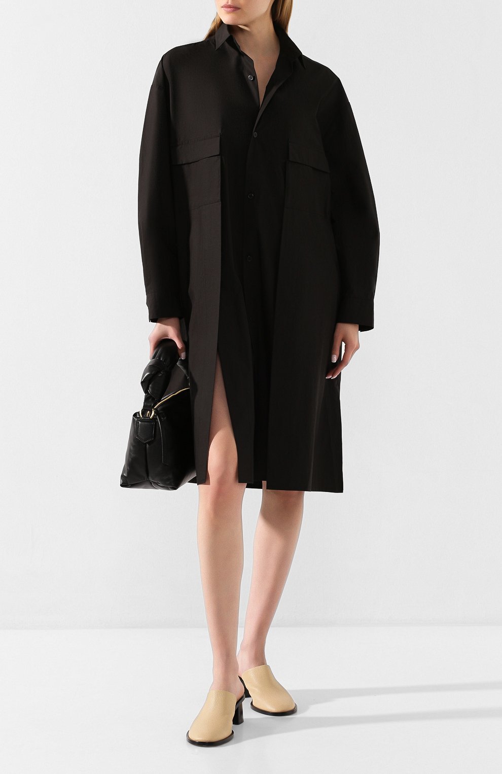Хлопковое платье YOHJI YAMAMOTO, арт. NN-B52-006, фото 2