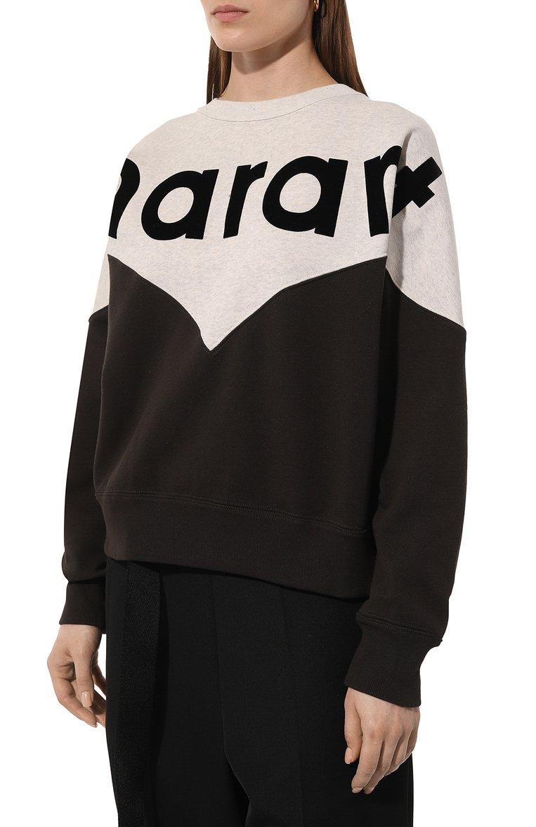 Хлопковый свитшот ISABEL MARANT ETOILE, арт. 23PSW0006FA-A1M08E, фото 3