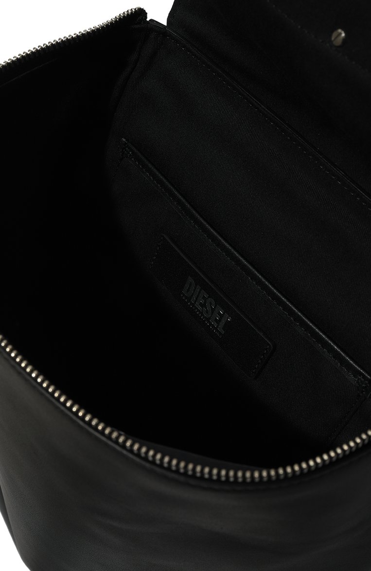 Женский рюкзак 1dr DIESEL черного цвета, арт. X08753/PR818 | Фото 5 (Материал: Натуральная кожа; Материал сплава: Проставлено; Драгоценные камни: Проставлено; Стили: Кэжуэл; Размер: large)