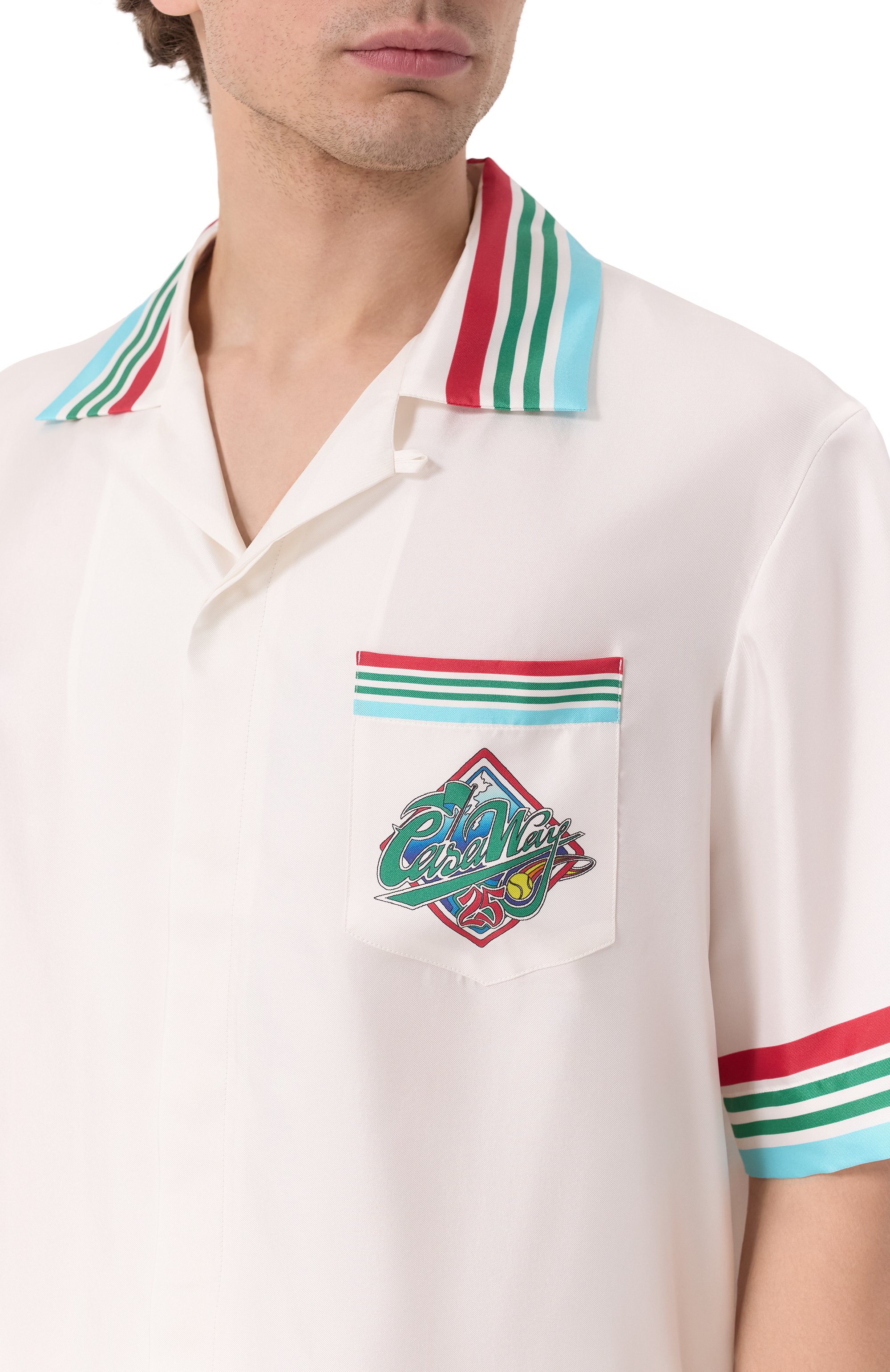 Шелковая рубашка CASABLANCA, арт. U-MS25-SH-003-06, фото 5