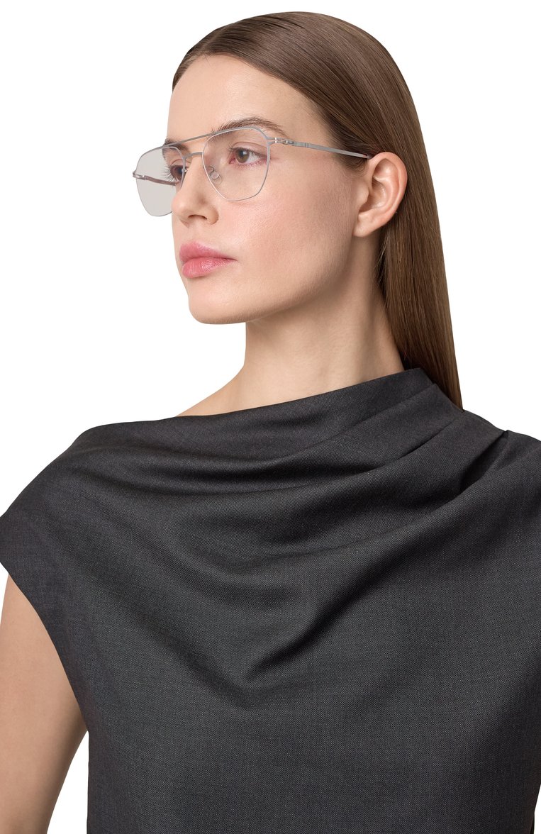 Женские оправа MYKITA серебр�яного цвета, арт. IMBA/051 | Фото 3 (Региональные ограничения белый список (Axapta Mercury): Не проставлено; Нос: Не проставлено; Тип очков: Оправа; Кросс-КТ: Оправы-унисекс; Материал: Металл; Оптика Гендер: оптика-унисекс)