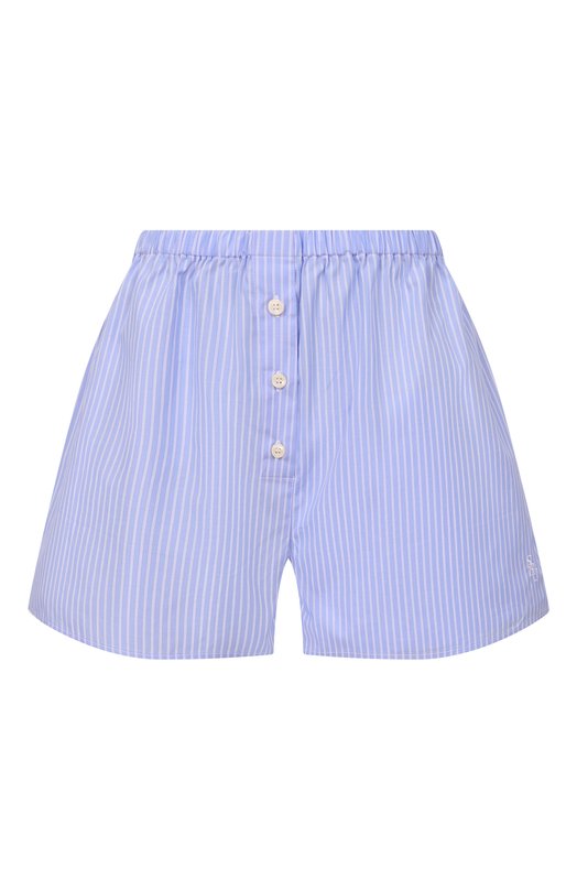 Хлопковые шорты Sporty and Rich SH03566302ST08 Голубой SH03566302ST08
