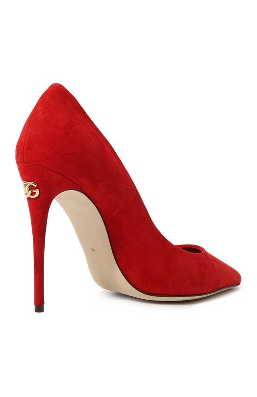 Замшевые туфли Cardinale Dolce & Gabbana CD1710/B1275 Красный  CD1710/B1275 Фото 5