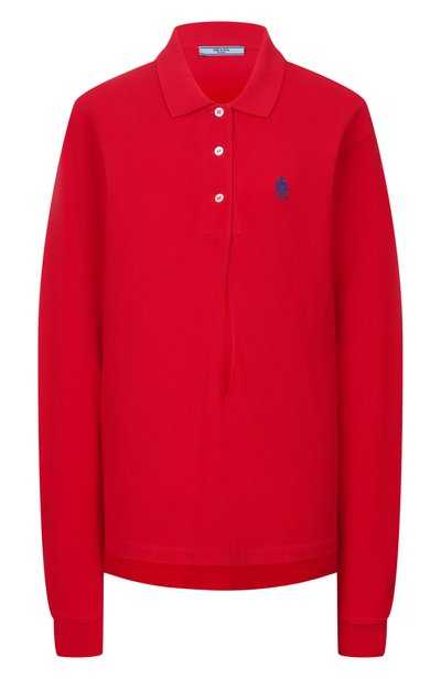 Женское хлопковое поло PRADA, арт. 39669RS000/190V