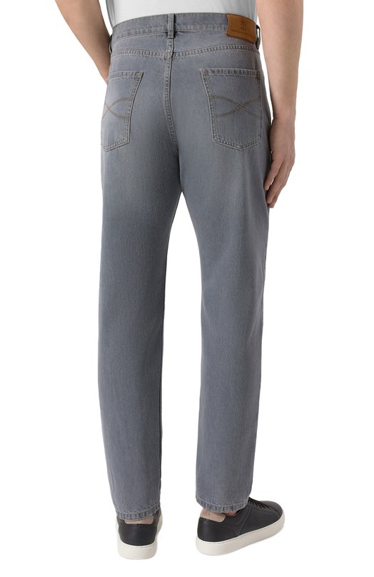 Джинсы Iconic Fit Brunello Cucinelli M240P01090 Серый  M240P01090 Фото 4