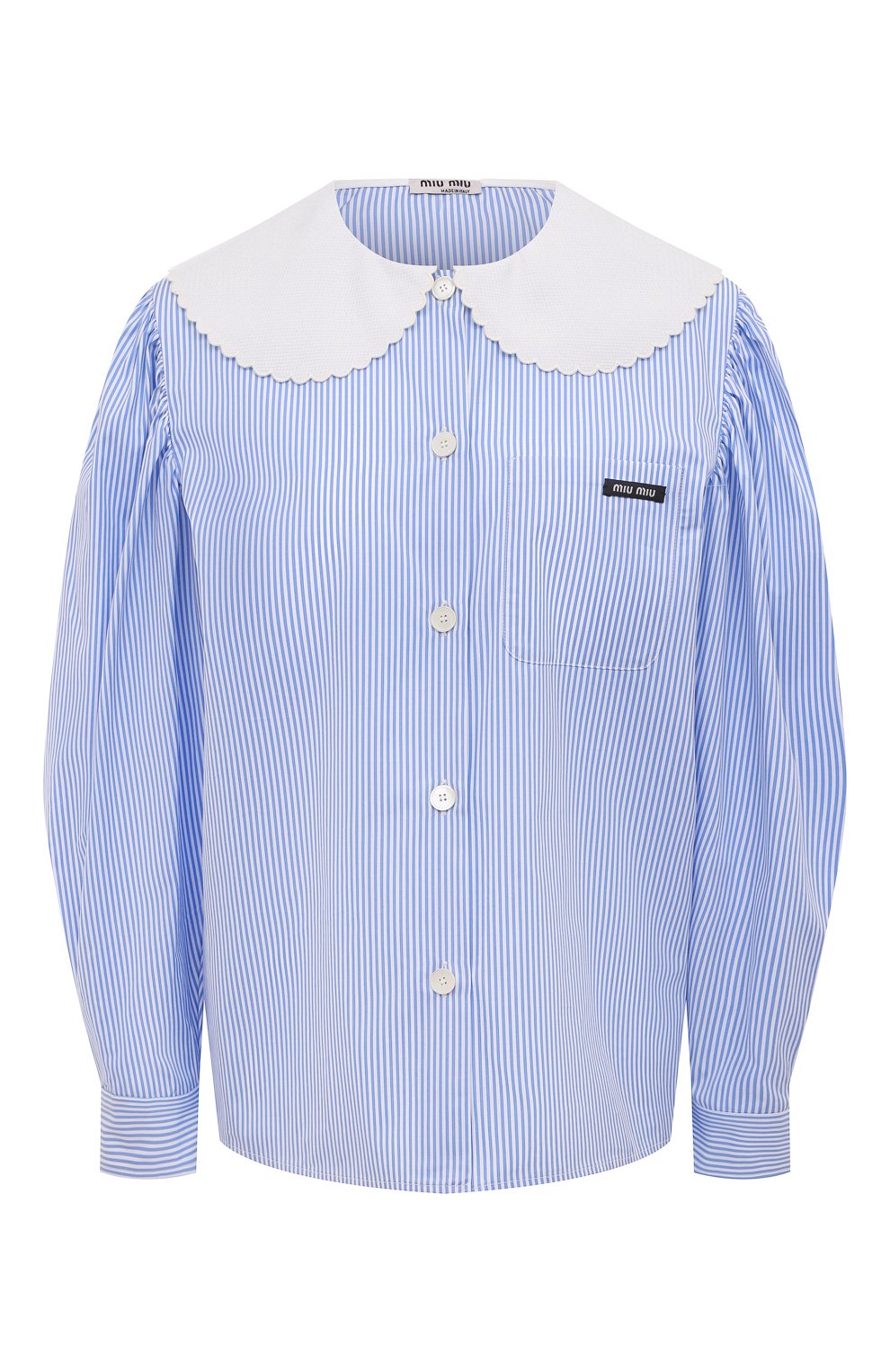 Хлопковая блузка MIU MIU, арт. MK1539-Z58-F0076, фото 1