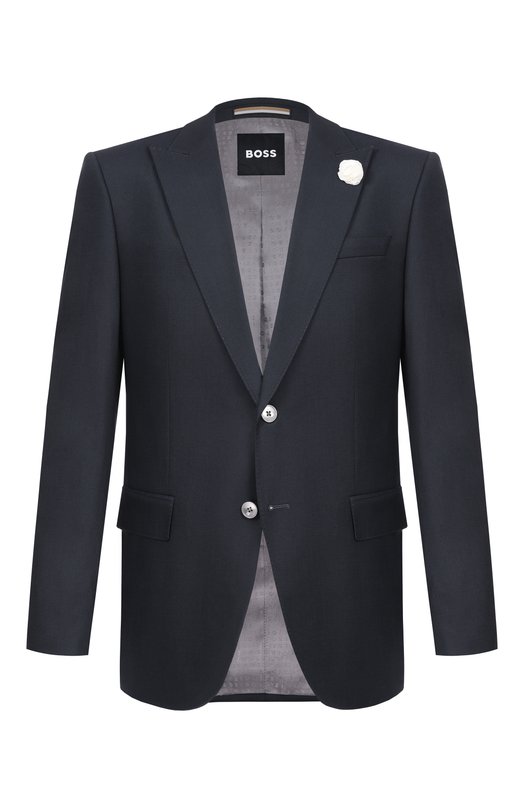 Пиджак из шерсти и вискозы BOSS 50557512 Зелёный 50557512