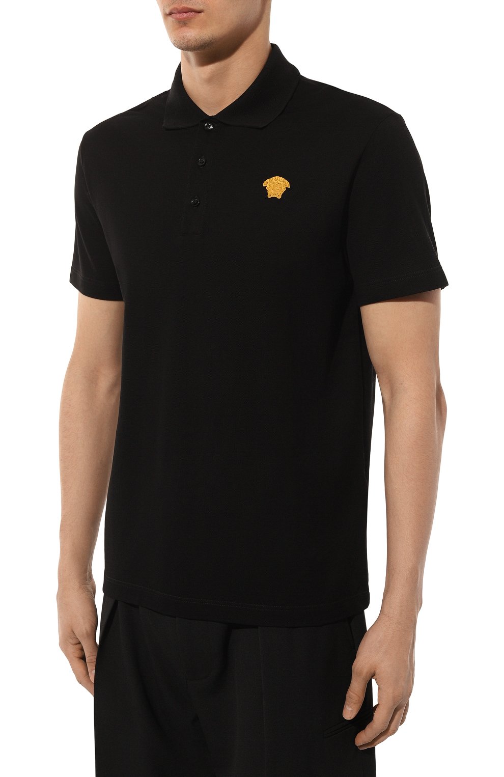 Хлопковое поло VERSACE, арт. 1008492/1A06071, фото 3