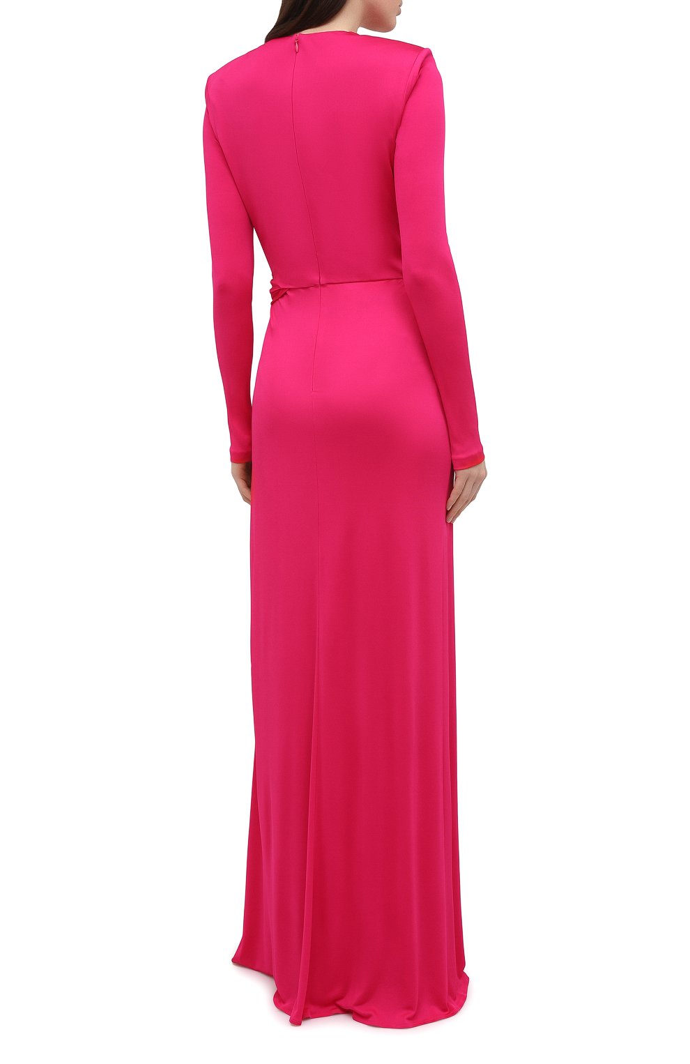 Платье из вискозы ALEXANDER MCQUEEN фуксия цвета по цене 359500 руб., арт. 645893/QLAA0, фото 4 Платье из вискозы ALEXANDER MCQUEEN, арт. 645893/QLAA0, фото 4