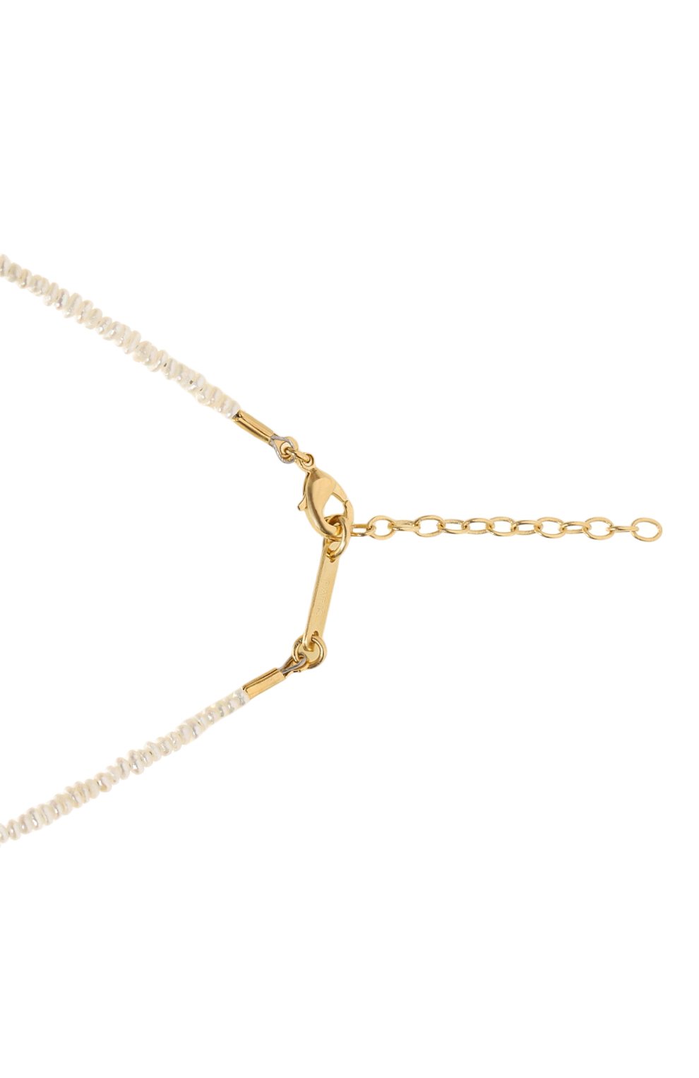 Колье HANKA_IN белого цвета по цене 16550 руб., арт. J0Y-CH-PEB-BIN-0.5M, фото 4 Колье HANKA_IN, арт. J0Y-CH-PEB-BIN-0.5M, фото 4