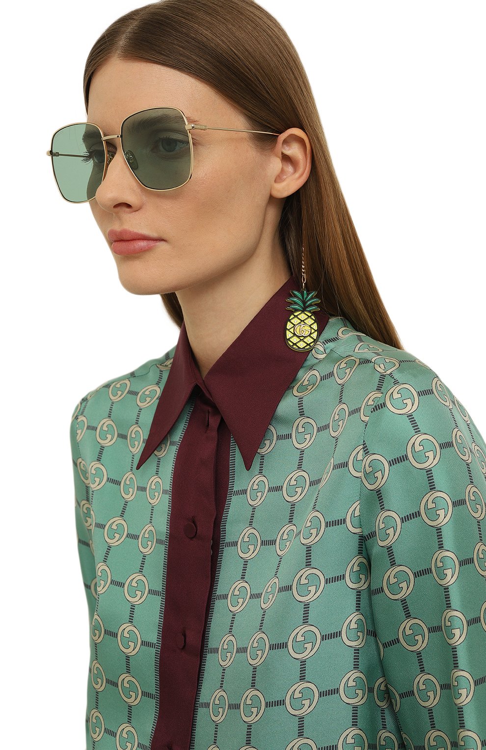 Солнцезащитные очки и цепочка GUCCI, арт. GG1031S 008, фото 2