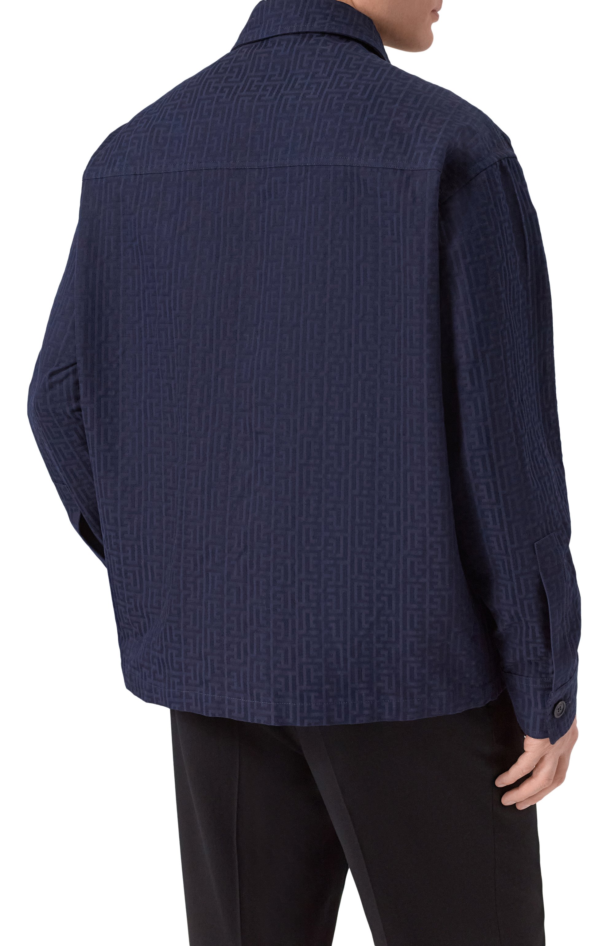 Хлопковая куртка-рубашка BALMAIN, арт. GH1TH881/CG41, фото 4