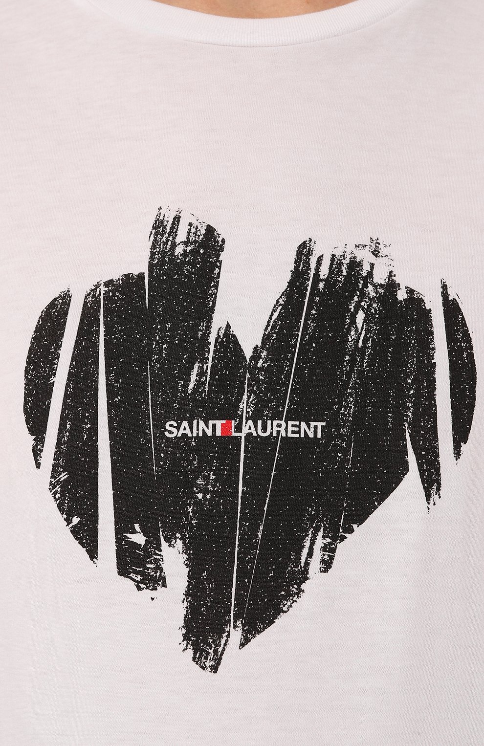 Хлопковая футболка SAINT LAURENT, арт. 615522/YBS02, фото 5