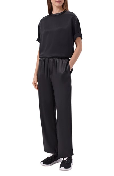 Текстильные кроссовки KITON черного цвета по цене 207000 руб., арт. DSSFITAN00847, фото 3 Текстильные кроссовки KITON, арт. DSSFITAN00847, фото 3