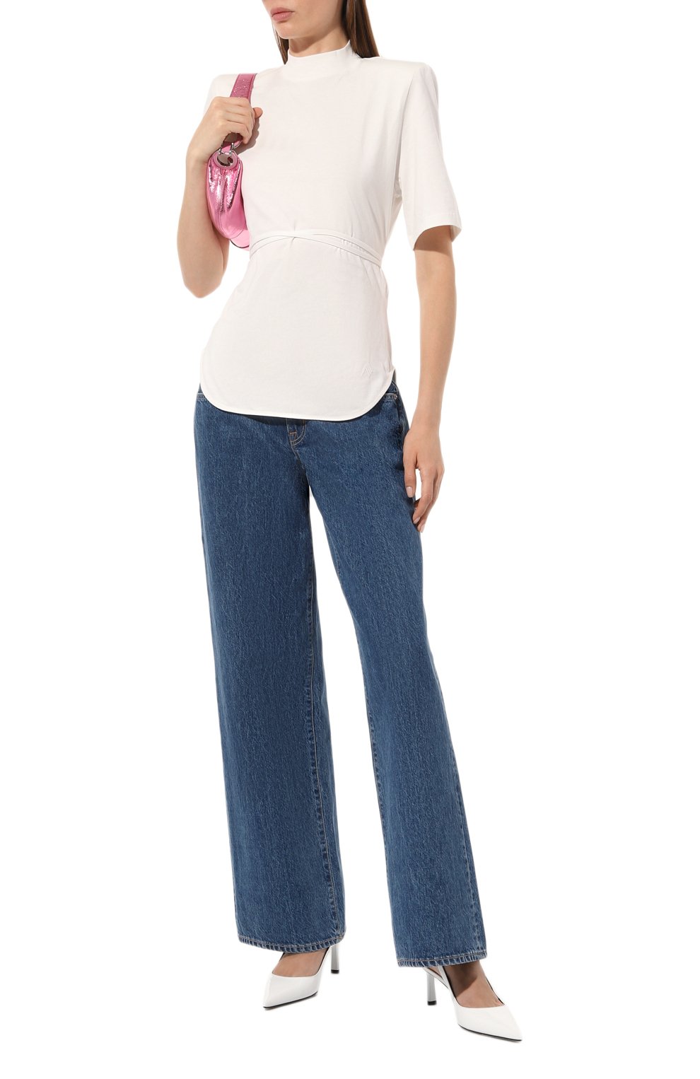 Хлопковая футболка THE ATTICO, арт. 227WCT151/J025, фото 2