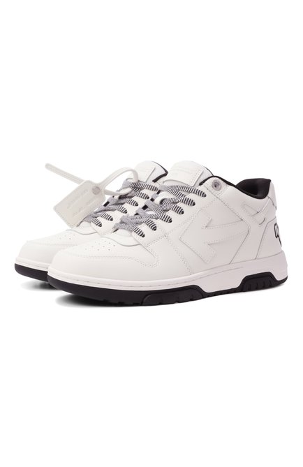 Мужские кожаные кеды out of office OFF-WHITE, арт. 0MIA189F25LEA006