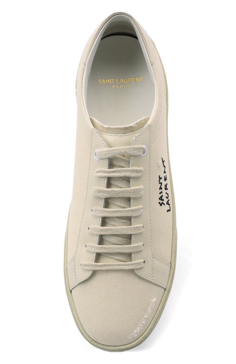 Текстильные кеды court classic SAINT LAURENT, арт. 610648/GUP10, фото 6