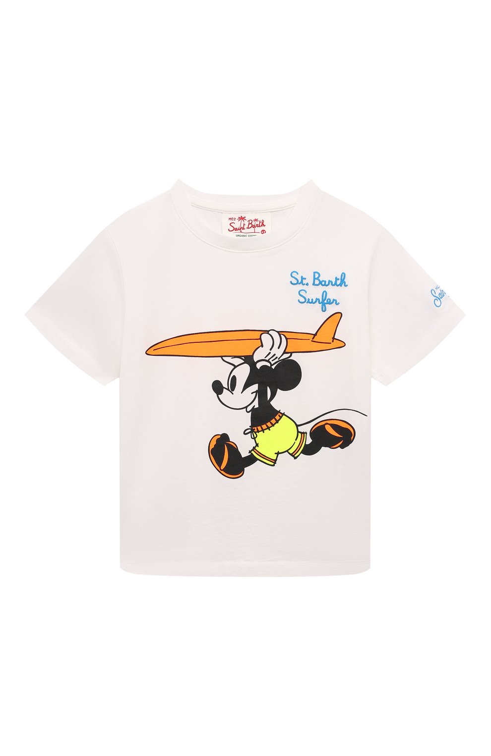 Хлопковая футболка MC2 SAINT BARTH молочного цвета по цене 9950 руб., арт. STBK TSHIRT B0Y/TSH0001/01651B, фото 1 Хлопковая футболка MC2 SAINT BARTH, арт. STBK TSHIRT B0Y/TSH0001/01651B, фото 1