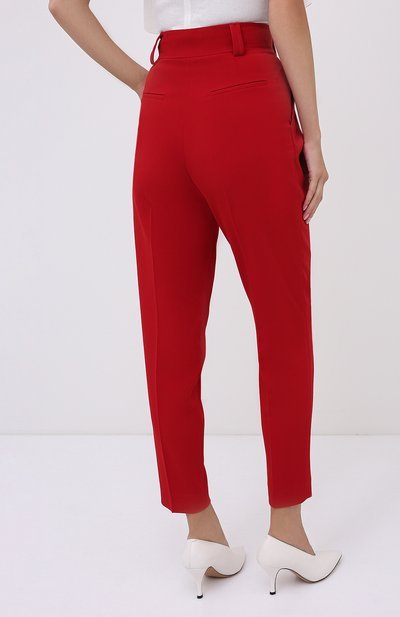 Брюки REDVALENTINO красного цвета по цене 48500 руб., арт. UR3RBC90/2EU, фото 4 Брюки REDVALENTINO, арт. UR3RBC90/2EU, фото 4