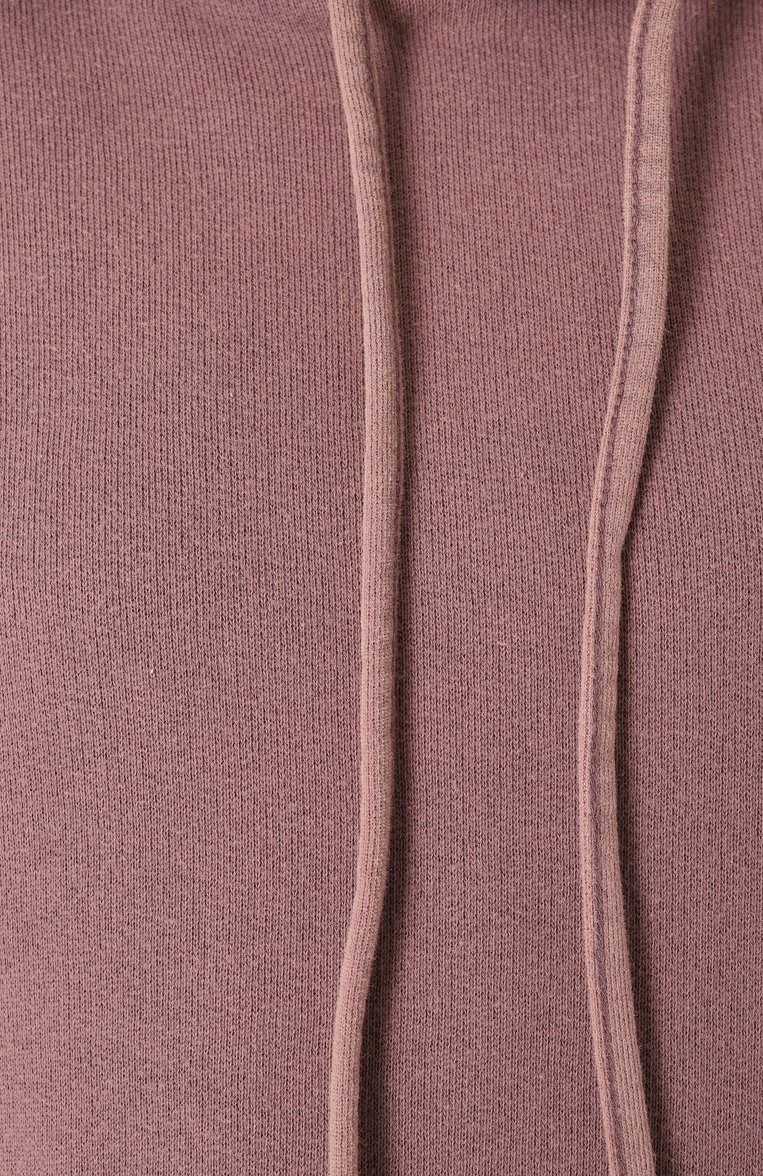 Женский хлопковое худи ACNE STUDIOS сиреневого цвета, арт. FN-UX-SWEA000019/CI0138 | Фото 6 (Драгоценные камни: Проставлено; Материал сплава: Проставлено; Рукава: Длинные; Длина (для топов): Стандартные; Стили: Кэжуэл; Женское Кросс-КТ: Худи-одежда; Материал внешний: Хлопок)