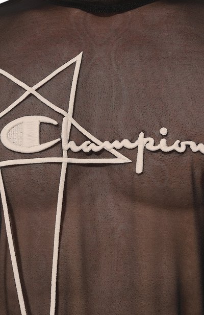 Футболка rick owens x champion RICK OWENS, арт. CM02C9230/CHMNET, фото 5