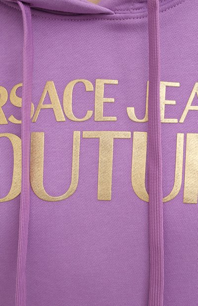 Хлопковое худи VERSACE JEANS COUTURE, арт. B6HWA7TP-WDP308 H00D REG L0G0 F0IL/30318, фото 5