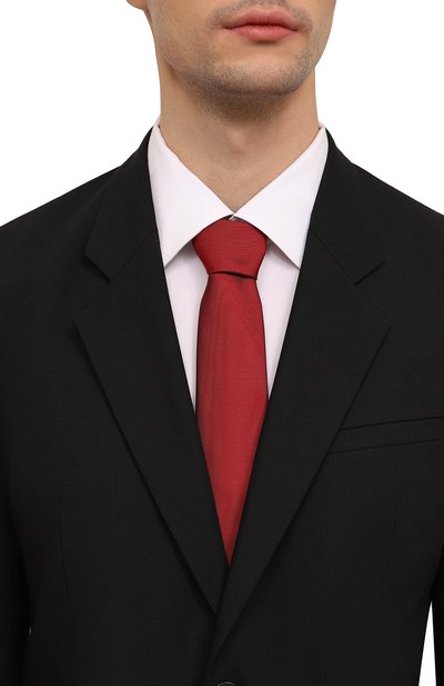 Галстук HUGO красного цвета по цене 6995 руб., арт. 50520644, фото 2 Галстук HUGO, арт. 50520644, фото 2