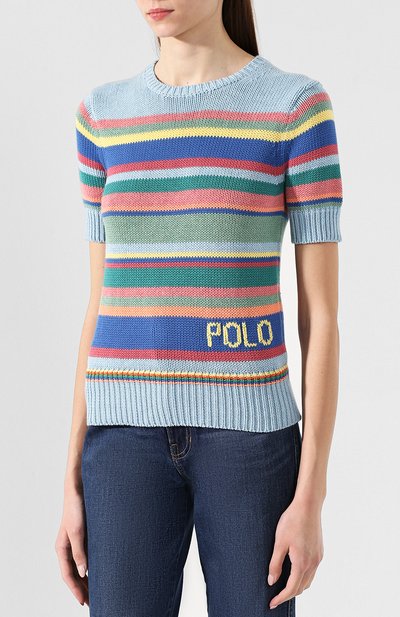 Хлопковый топ POLO RALPH LAUREN, арт. 211744790, фото 3