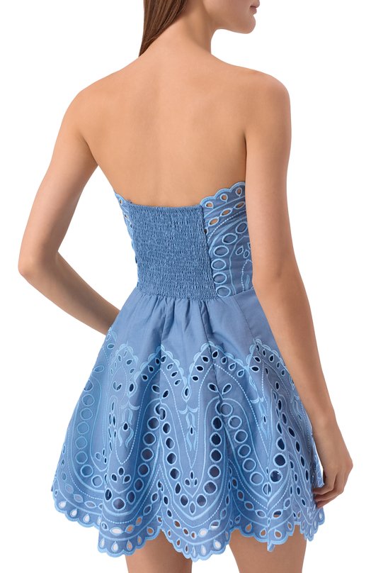 Хлопковое платье Charo Ruiz Ibiza 263601 Голубой  263601 Фото 3