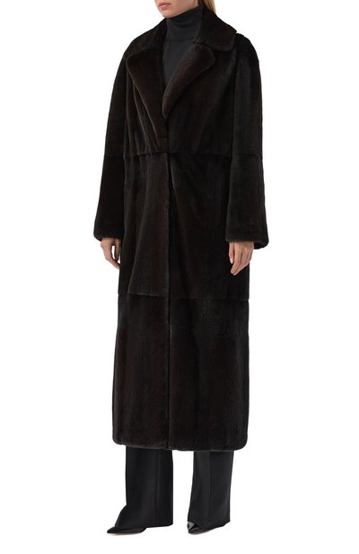Шуба из норки MVST черного цвета по цене 2495000 руб., арт. M011/MINK BGL, фото 3 Шуба из норки MVST, арт. M011/MINK BGL, фото 3