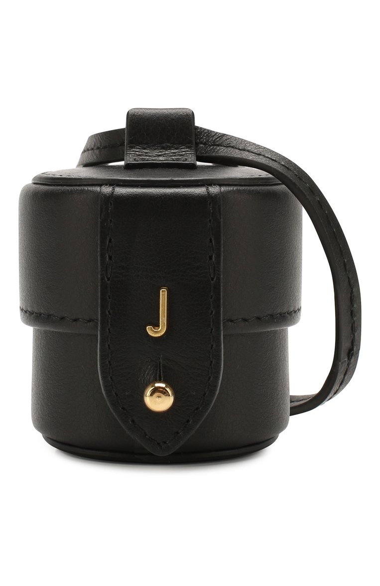 Женская сумка le micro vanity JACQUEMUS черного цвета, арт. 201AC15/58990 | Фото 5 (Размер: mini; Ремень/цепочка: На ремешке; Материал: Натуральная кожа; Сумки-технические: Сумки через плечо; Материал сплава: Проставлено; Драгоценные камни: Проставлено)