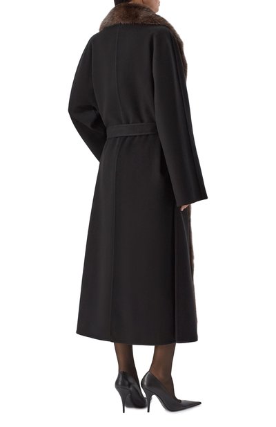 Пальто из шерсти и кашемира с воротником из соболя MVST, арт. FTBPL-Y326-1SB/LP1432, фото 4