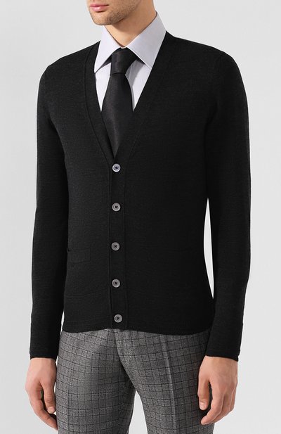 Шерстяной кардиган на пуговицах с v-образным вырезом TOM FORD, арт. BRM90/TFK155, фото 3