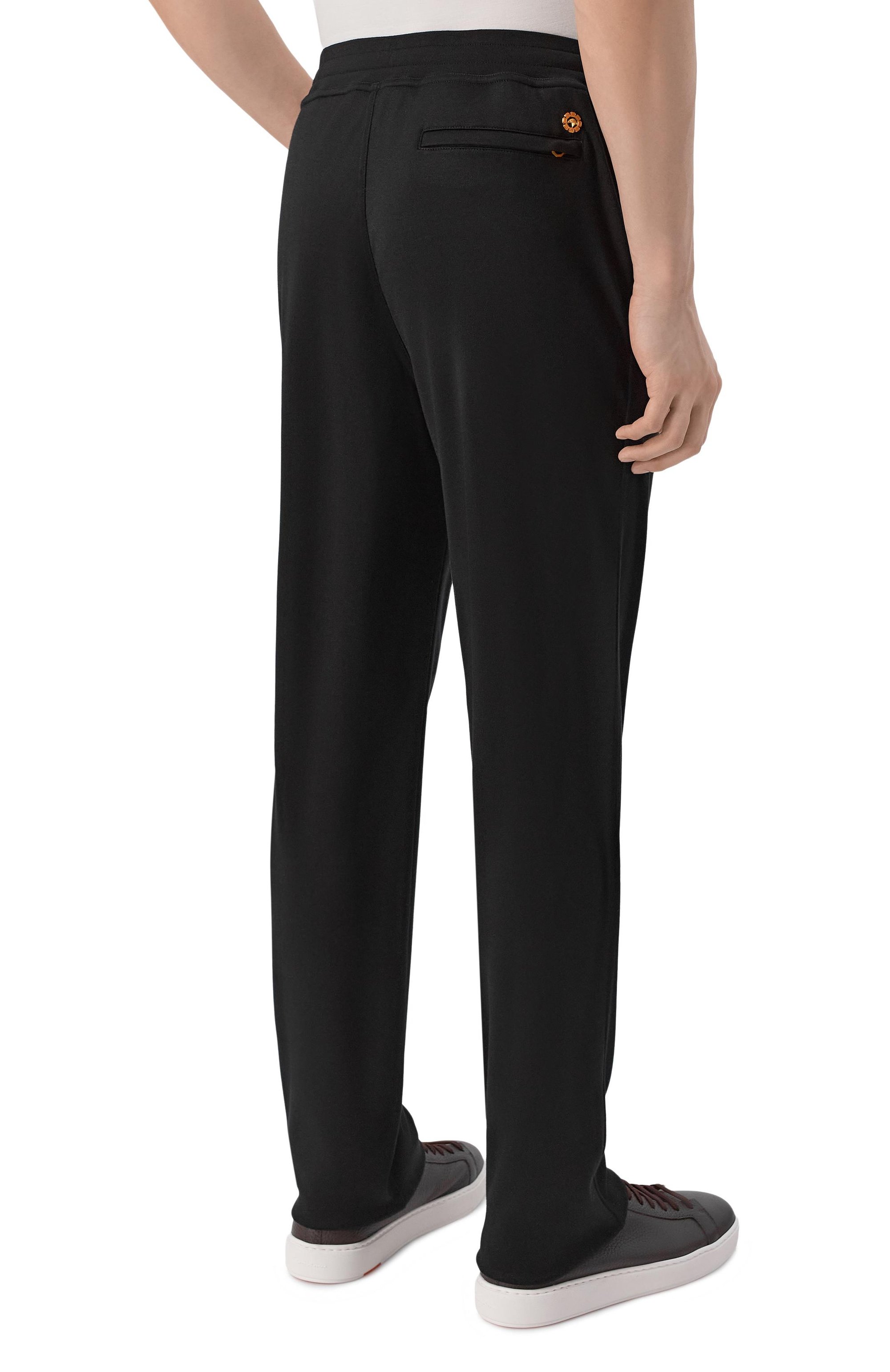 Шелковые брюки STEFANO RICCI черного цвета по цене 296000 руб., арт. K919511P3D/R26190_001, фото 4 Шелковые брюки STEFANO RICCI, арт. K919511P3D/R26190_001, фото 4