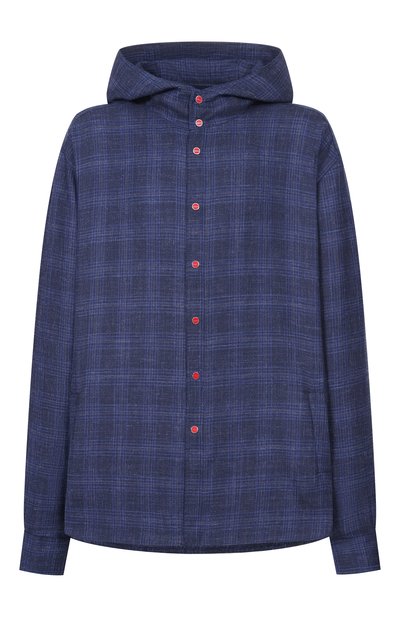 Мужская рубашка из шерсти и льна KITON, арт. UMCMARK0630G