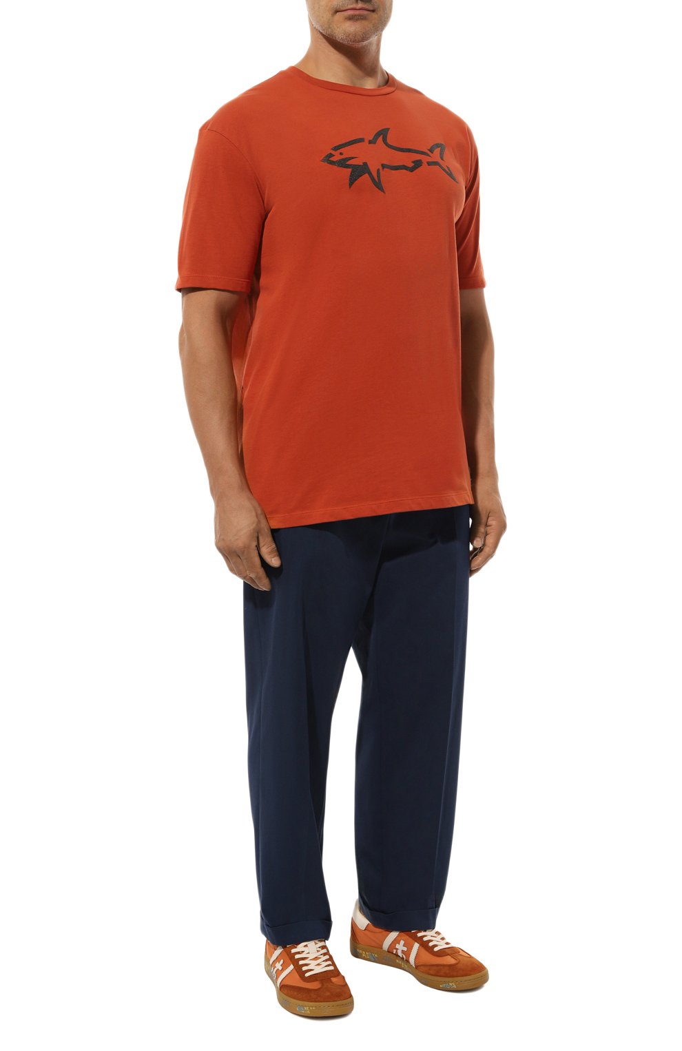 Хлопковая футболка PAUL&SHARK, арт. 14311653/011, фото 2