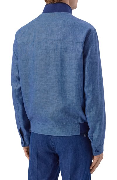 Бомбер из шерсти и льна STEFANO RICCI, арт. M7J6100371/B127HA, фото 4