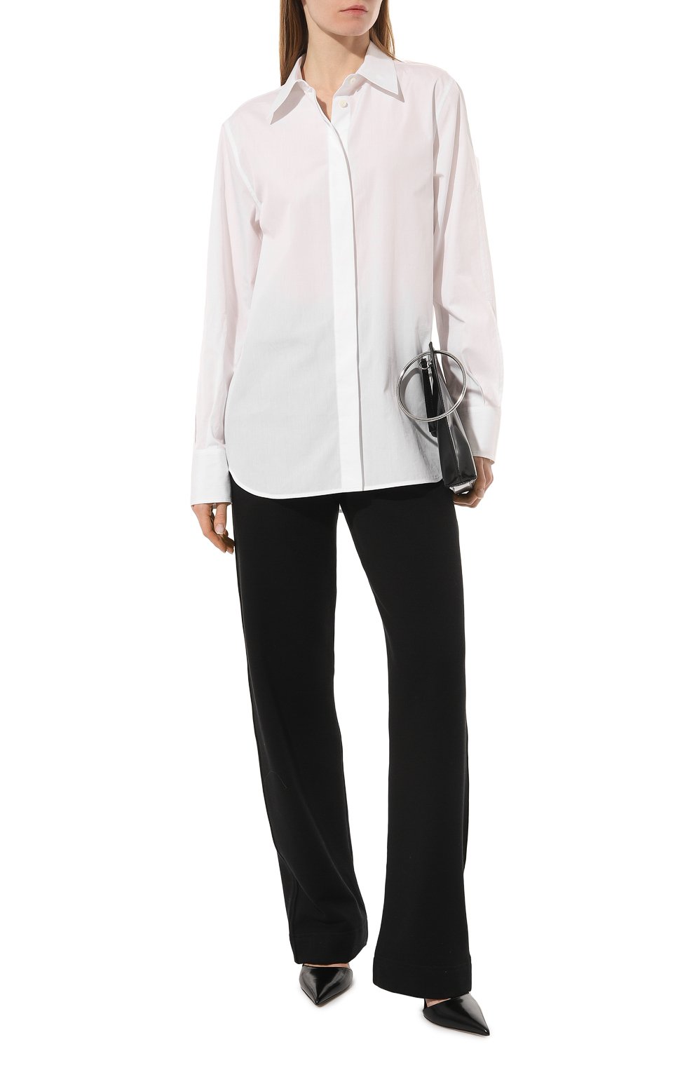 Хлопковые брюки DRIES VAN NOTEN черного цвета по цене 39950 руб., арт. 231-011107-6610, фото 2 Хлопковые брюки DRIES VAN NOTEN, арт. 231-011107-6610, фото 2