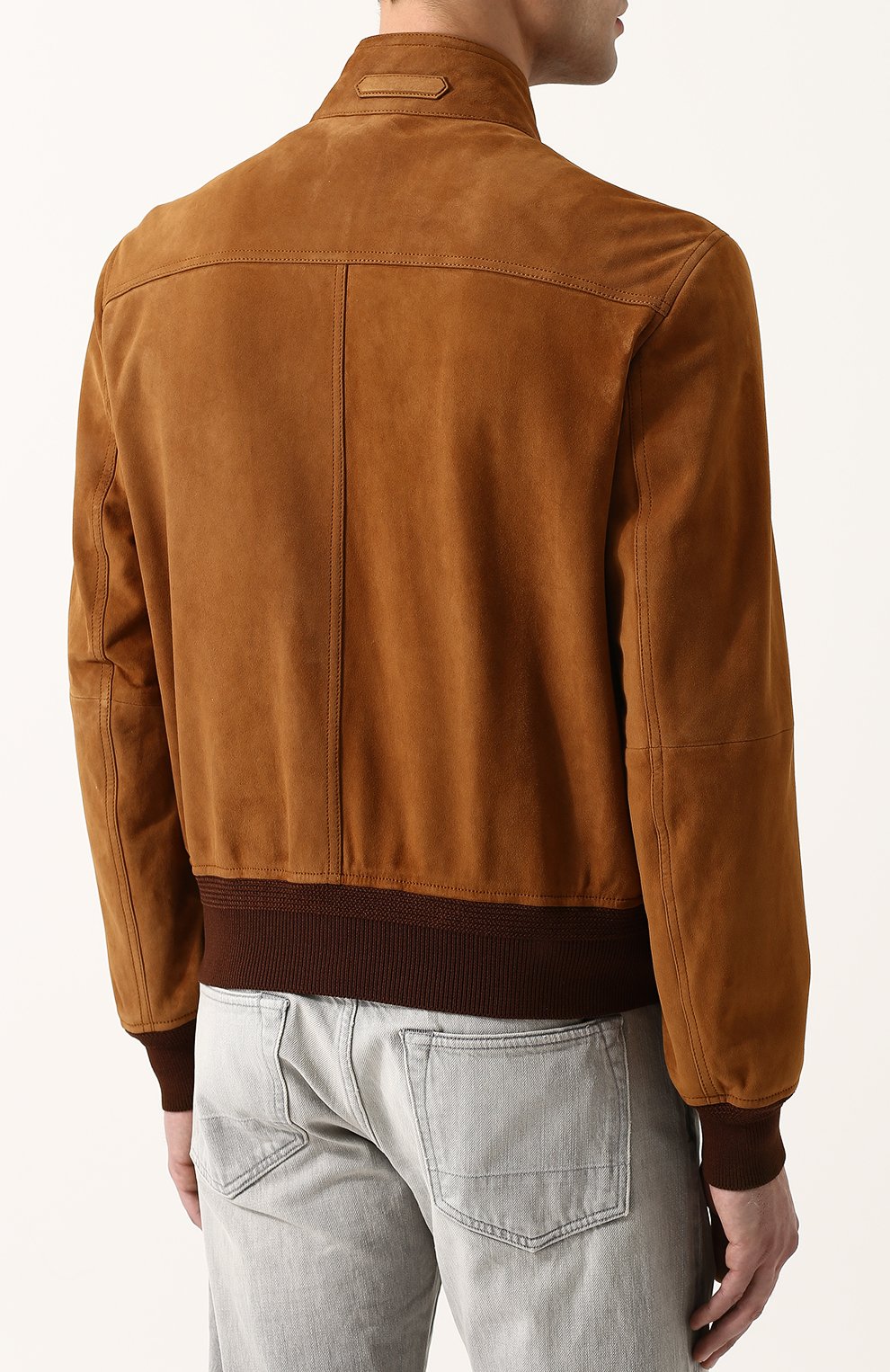 Замшевый бомбер на молнии с воротником-стойкой TOM FORD, арт. BP430/TFL635, фото 4