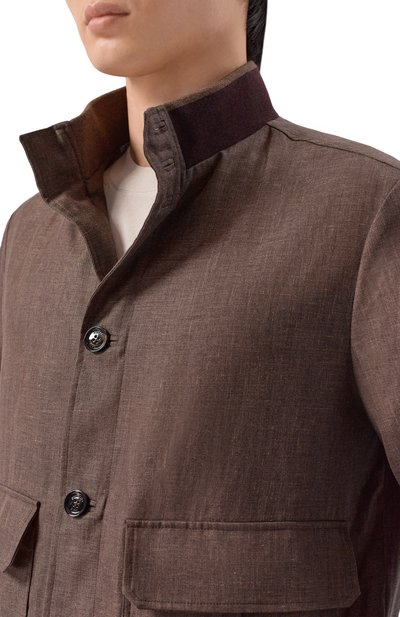 Бомбер из шерсти и льна STEFANO RICCI, арт. M7J6100371/B127HA, фото 5