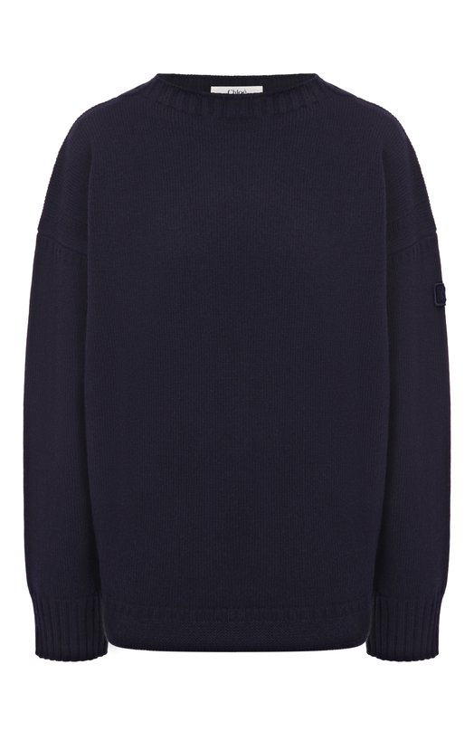 Свитер из шерсти и кашемира Chloé CH25AMP48810 Синий CH25AMP48810