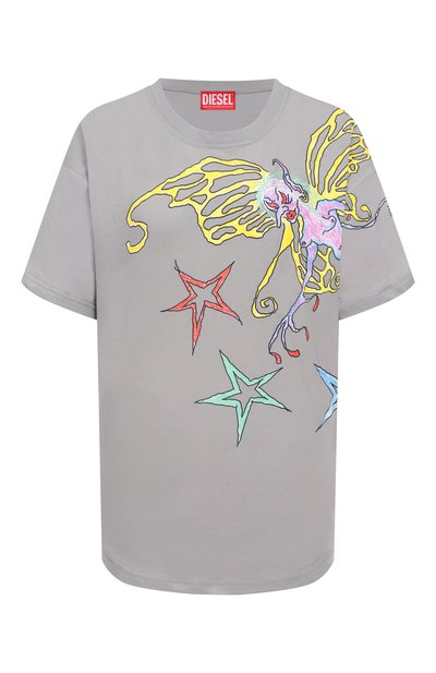Хлопковая футболка DIESEL, арт. A17719/0AKBY, фото 1