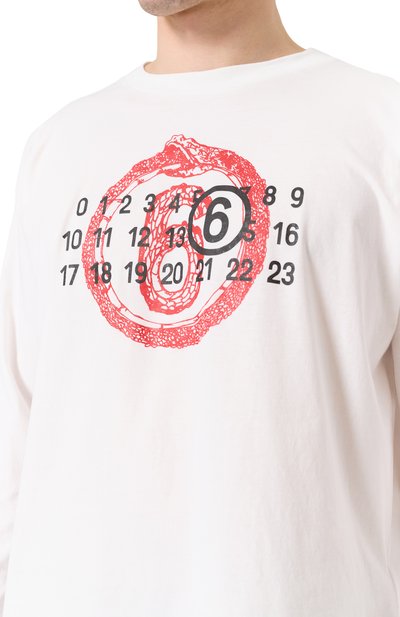 Хлопковый лонгслив MM6, арт. SH2GC0021/S24312, фото 5